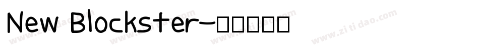 New Blockster字体转换